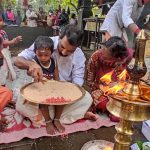 അക്ഷരത്തെ ഉണർത്തി കല്ലേലി കാവിൽ എഴുത്തിനിരുത്തി